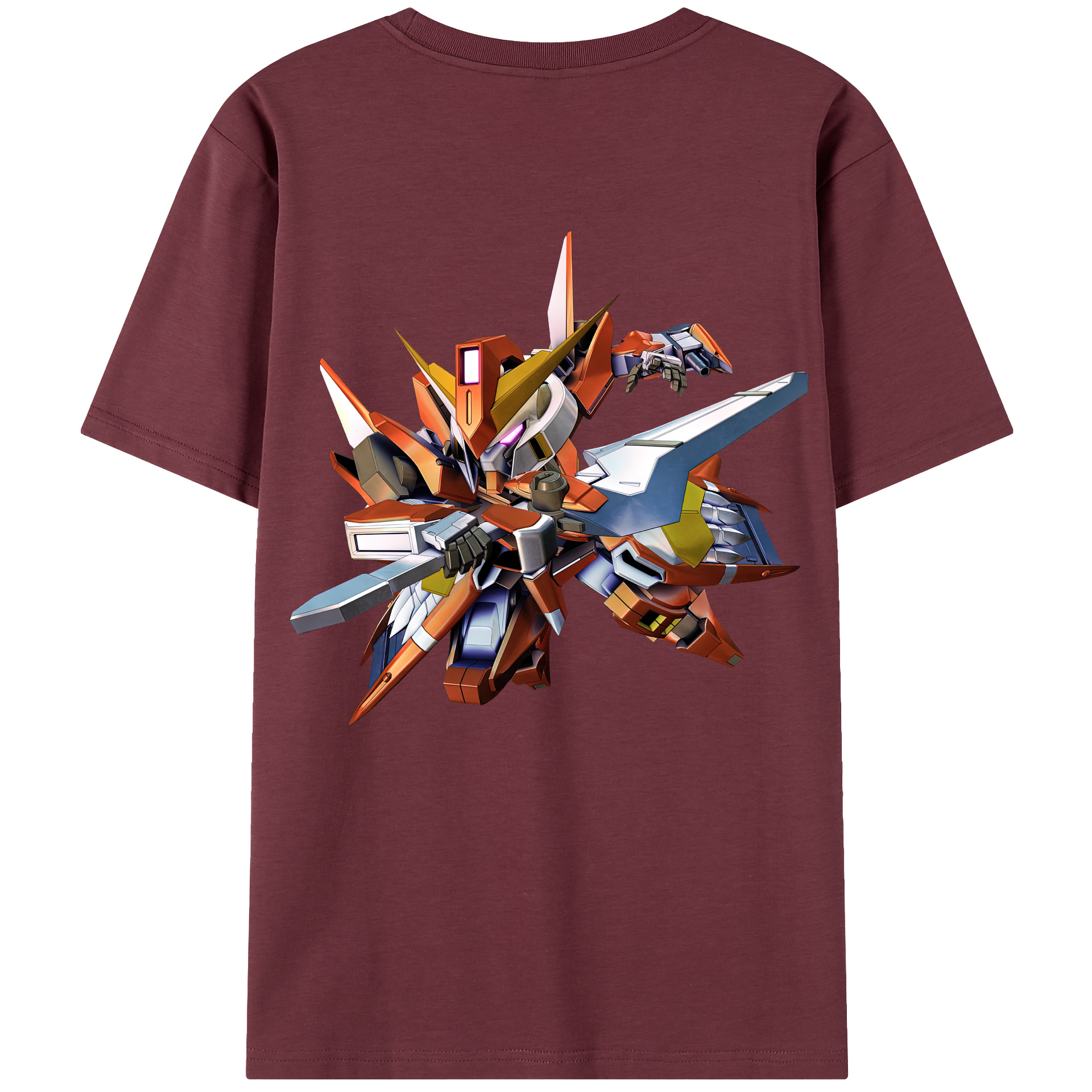 （画像用） 機動戦士ガンダム Mobile Suit Gundam 綿100％半袖Tシャツ（背面プリント）